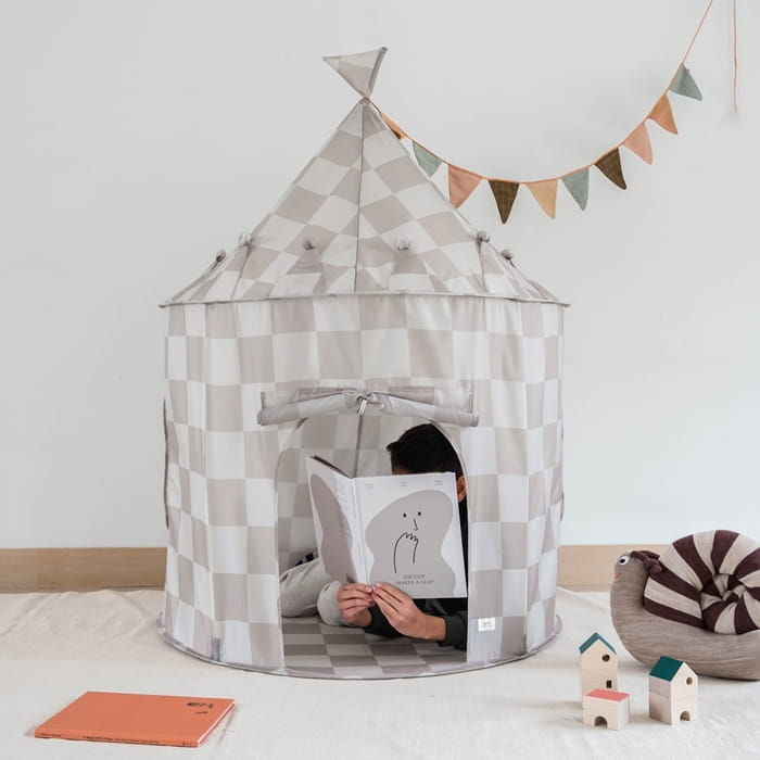 3 Sprouts Namiot dla dzieci Checkerboard Beige