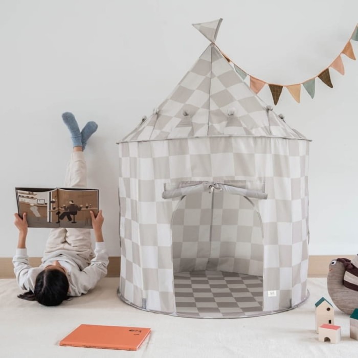 3 Sprouts Namiot dla dzieci Checkerboard Beige