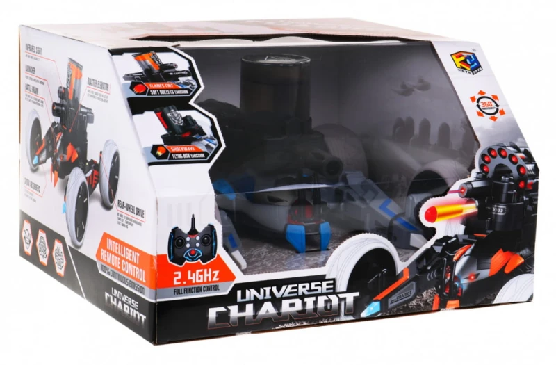 Crawler Ramiż R/C z funkcją strzelania i akcesoriami - pojazd 34 cm