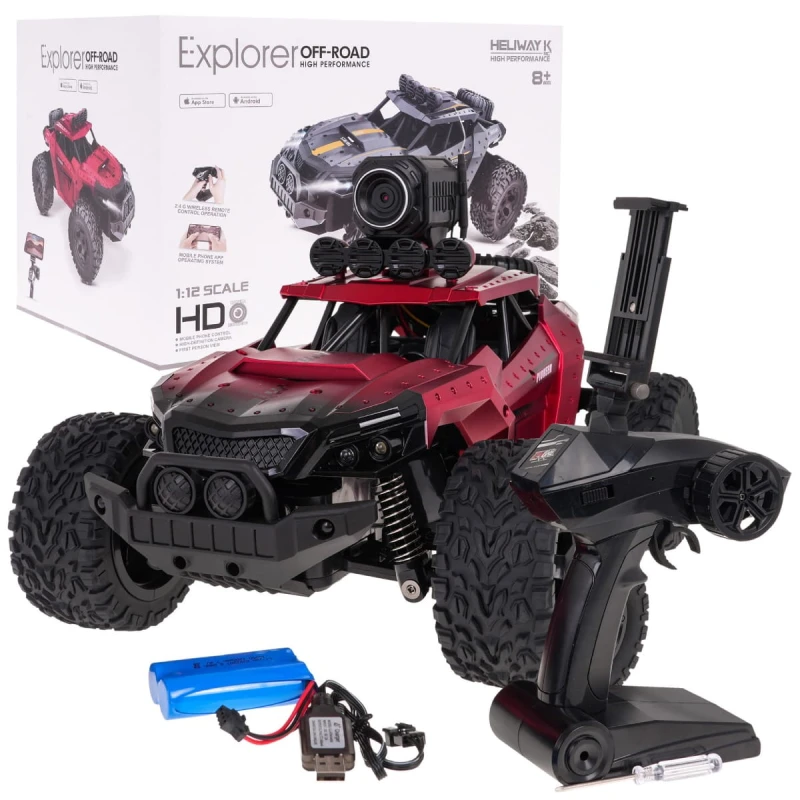 Crawler RC Pioneer 1:12 Ramiż z kamerą HD - samochód terenowy 2.4GHz
