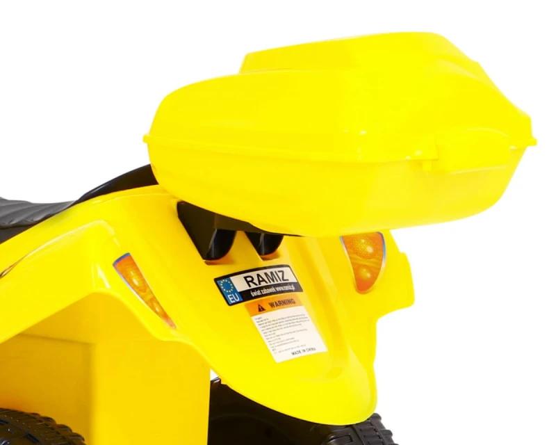 Motorek elektryczny Ramiż BJX-088 dla dzieci 3+ żółty z LED