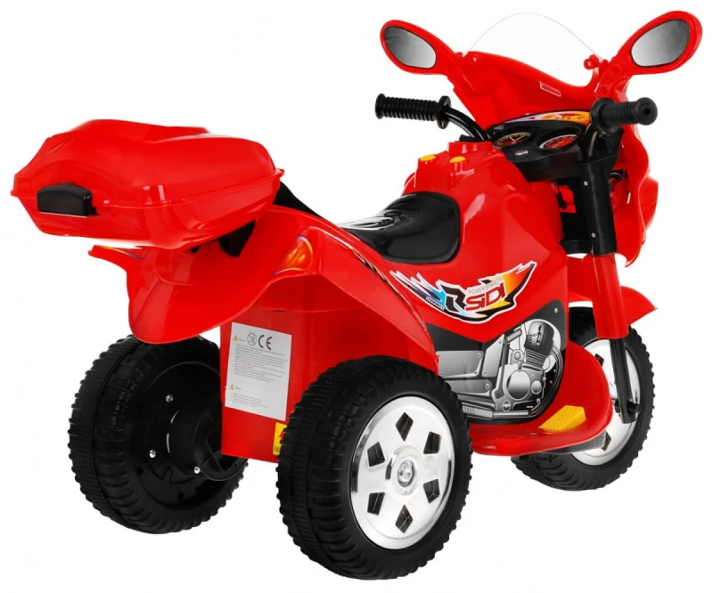 Motorek Trójkołowy BJX-088 elektryczny dla najmłodszych Czerwony + Dźwięki + Światła