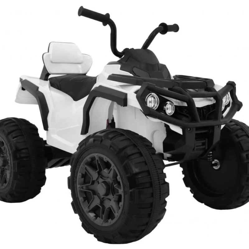 Quad ATV 2.4GHz na akumulator dla dzieci Biały + Pilot + Koła EVA + Radio MP3 + Wolny Start