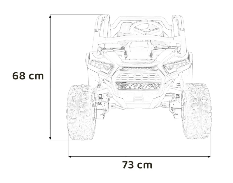 KCK buggy elektryczne 4x4 Ramiż z pilotem 24V 4x50W białe
