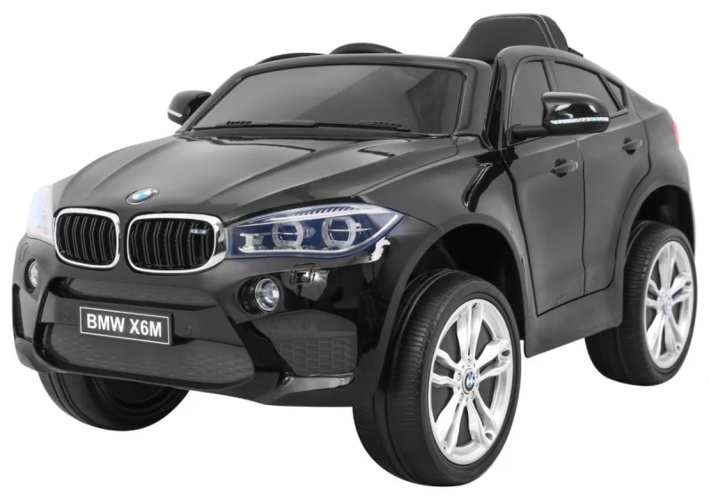 BMW X6M Ramiż samochód elektryczny dla dzieci 3+ czarny lakierowany