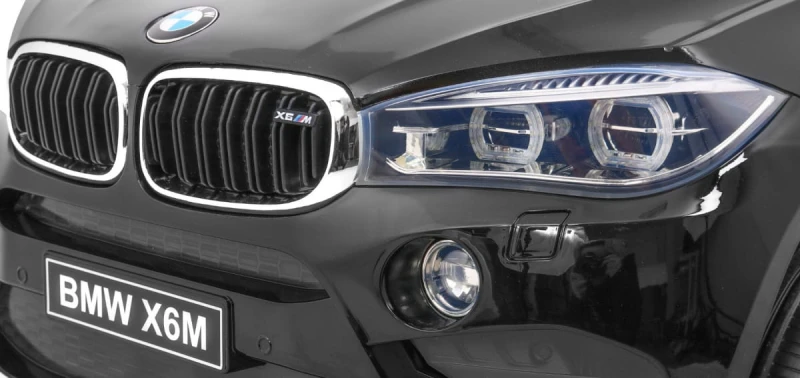 BMW X6M Ramiż samochód elektryczny dla dzieci 3+ czarny lakierowany