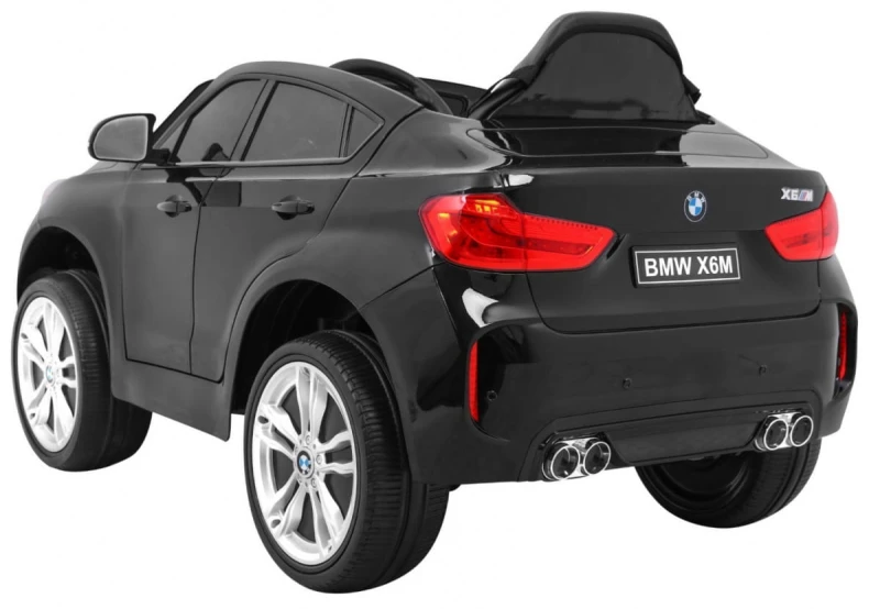 BMW X6M Ramiż samochód elektryczny dla dzieci 3+ czarny lakierowany
