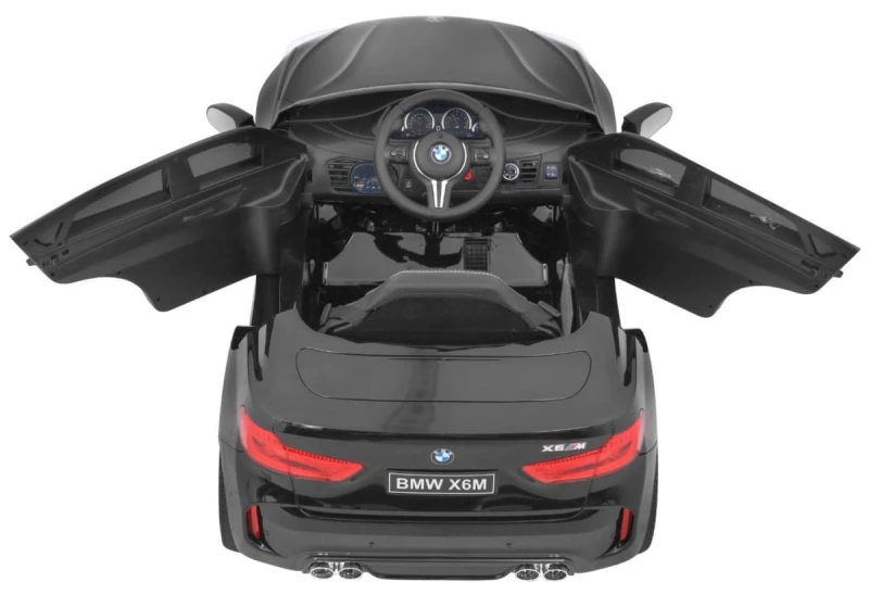 BMW X6M Ramiż samochód elektryczny dla dzieci 3+ czarny lakierowany