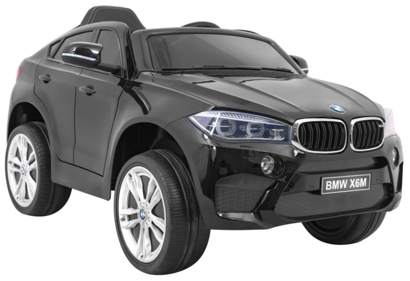BMW X6M Ramiż samochód elektryczny dla dzieci 3+ czarny lakierowany