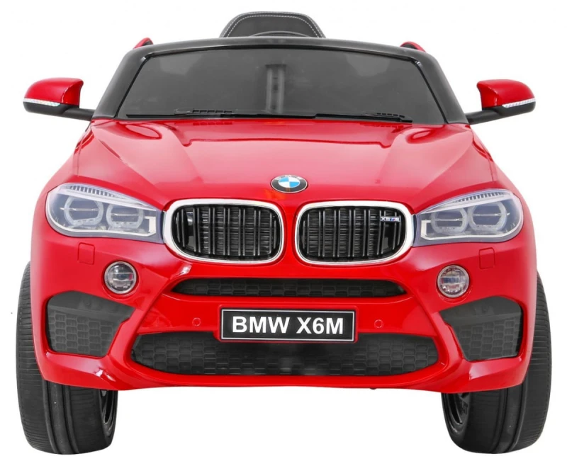 BMW X6M Ramiż samochód elektryczny dzieci 3+ pilot czerwony lakie