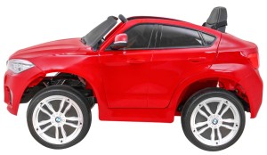 BMW X6M Elektryczne Autko dla dzieci, Czerwony SUV + Pilot