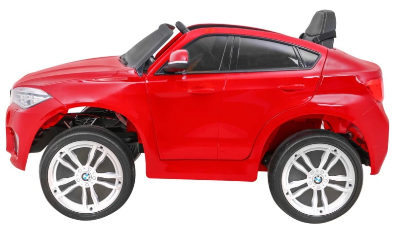 BMW X6M Ramiż samochód elektryczny dzieci 3+ pilot czerwony lakie
