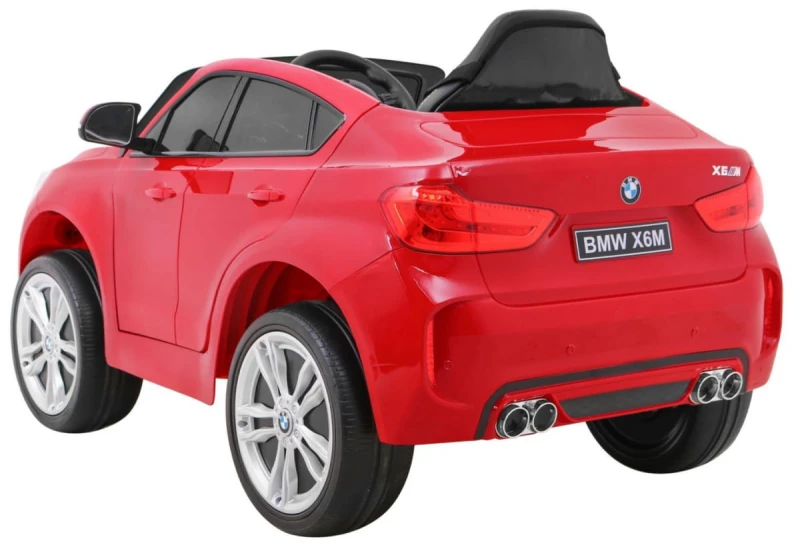 BMW X6M Ramiż samochód elektryczny dzieci 3+ pilot czerwony lakie