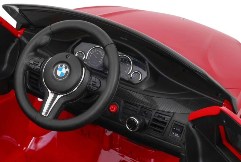 BMW X6M Ramiż samochód elektryczny dzieci 3+ pilot czerwony lakie