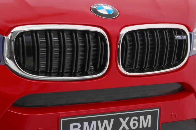 BMW X6M Ramiż samochód elektryczny dzieci 3+ pilot czerwony lakie