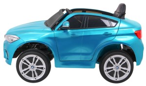 BMW X6M Elektryczne Autko, SUV dla dzieci Lakier Niebieski + Pilot