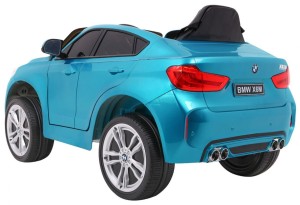 BMW X6M Elektryczne Autko, SUV dla dzieci Lakier Niebieski + Pilot