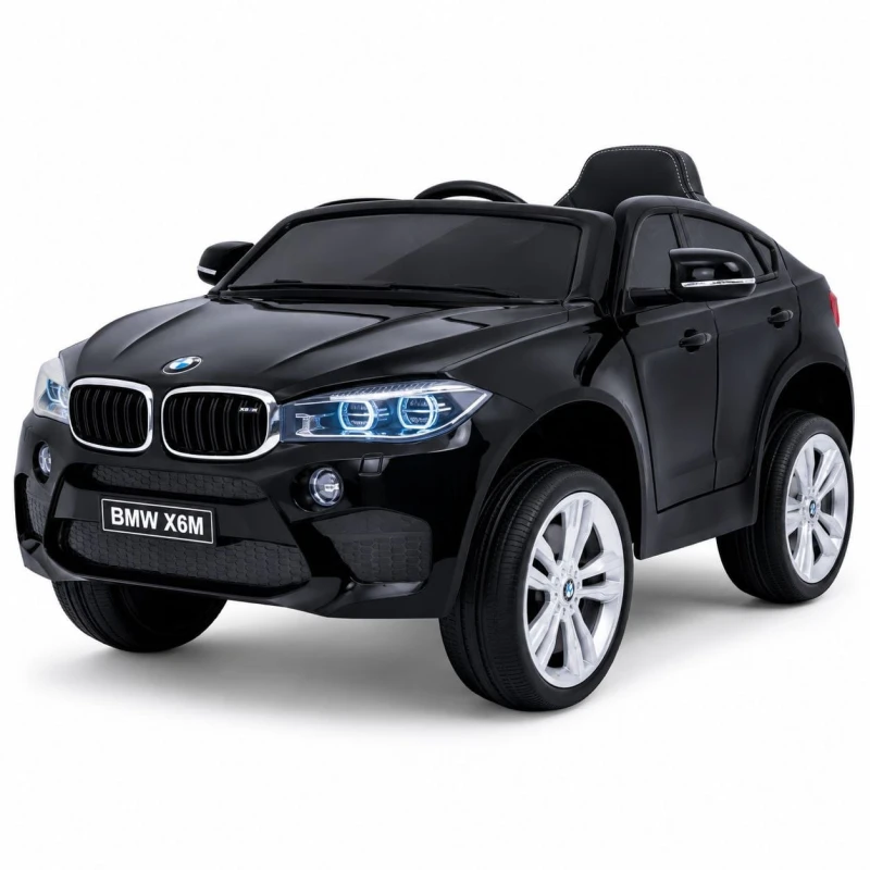 BMW X6M Ramiż samochód elektryczny dla dzieci 3+ czarny lakierowany