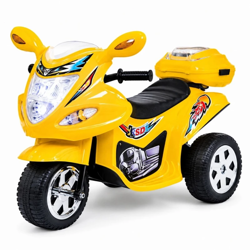 Motorek elektryczny Ramiż BJX-088 dla dzieci 3+ żółty z LED