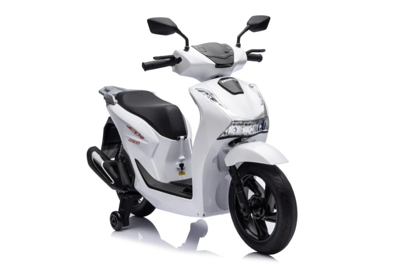 Motor elektryczny Honda SH125I dla dzieci - bialy, Ramiż
