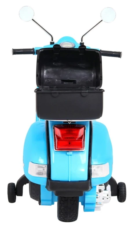 Skuter elektryczny Vespa Ramiż dla dzieci niebieski 101x50x80 cm