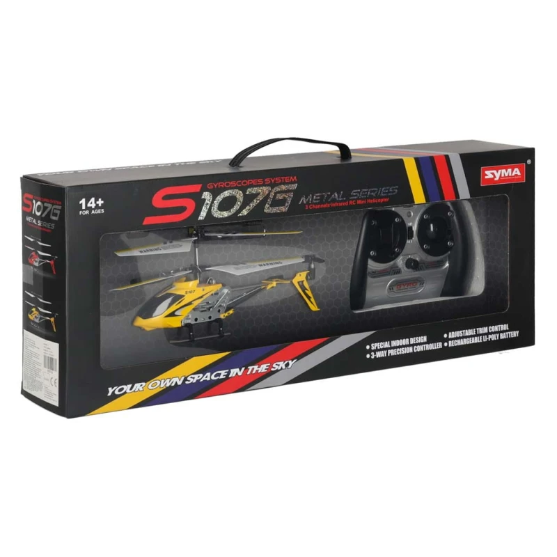 Helikopter zdalnie sterowany RC Syma S107G żółty 22 cm – КІК СП. Z OO