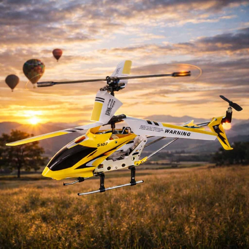 Helikopter zdalnie sterowany RC Syma S107G żółty 22 cm – КІК СП. Z OO