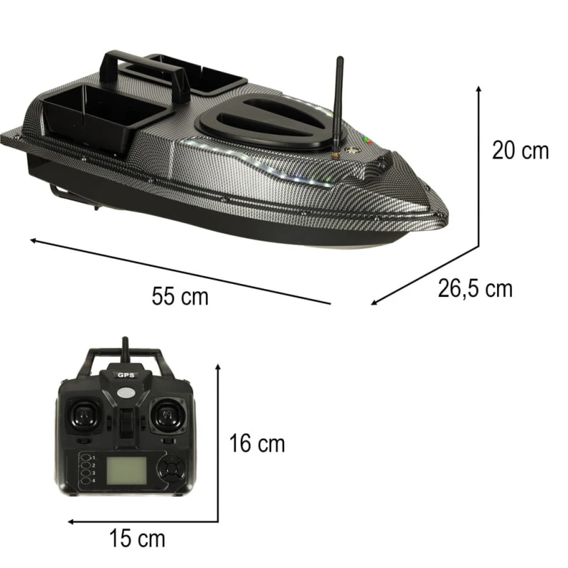 Łódź zanętowa GPS Flytec V900 zdalnie sterowana 1,5 kg, 500 m
