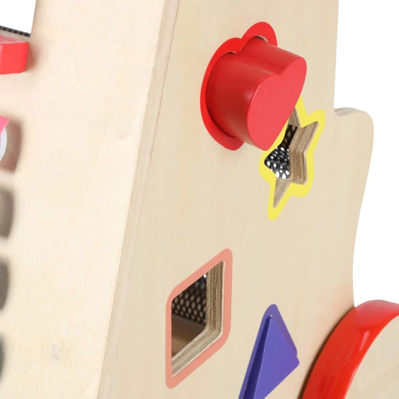 Pchacz drewniany 6w1 КІК – kostka edukacyjna, sorter, labirynt
