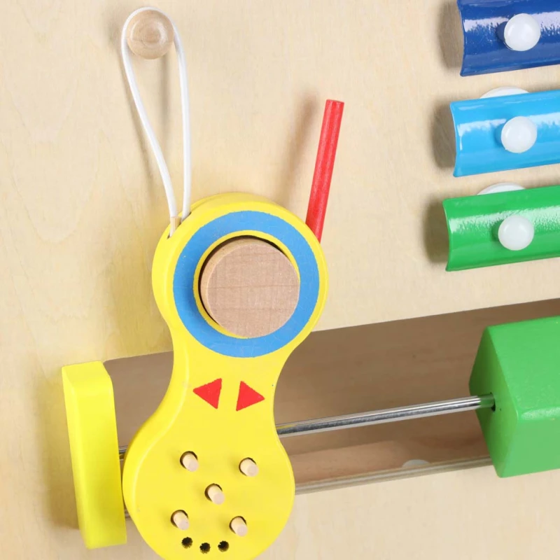 Pchacz drewniany 6w1 КІК – kostka edukacyjna, sorter, labirynt