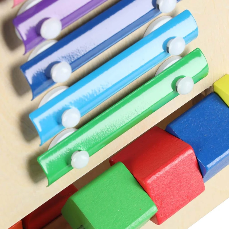 Pchacz drewniany 6w1 КІК – kostka edukacyjna, sorter, labirynt