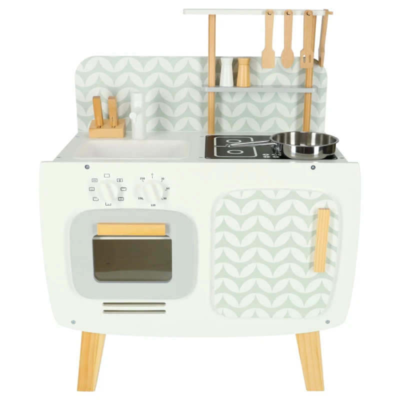 Kuchnia drewniana MDF Lulilo Retro 73cm z akcesoriami dla dzieci