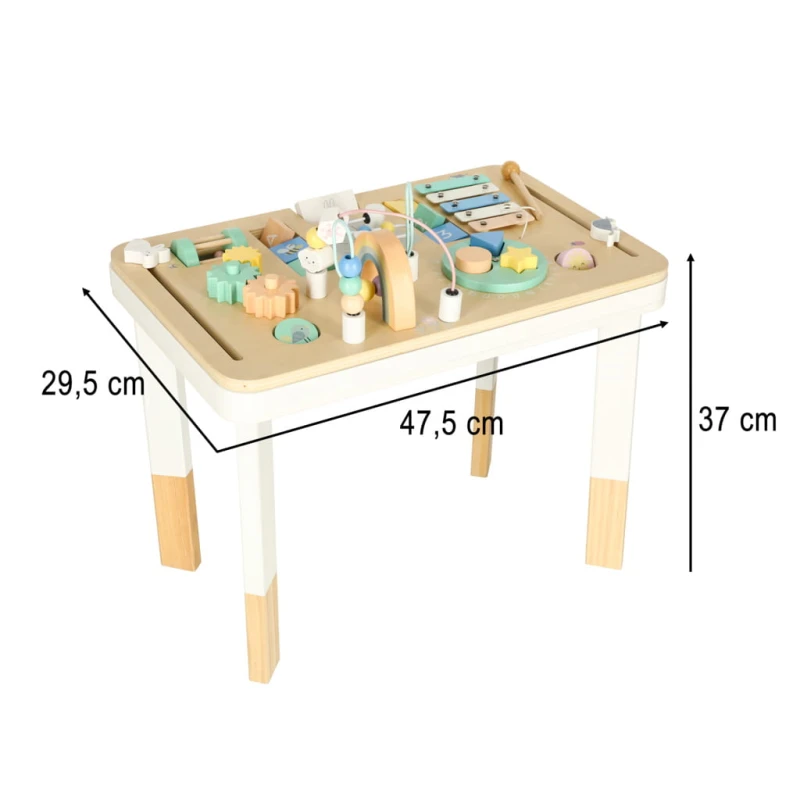 Tablica manipulacyjna Lulilo Ludo 2w1 stolik sensoryczny 47,5x29,5cm