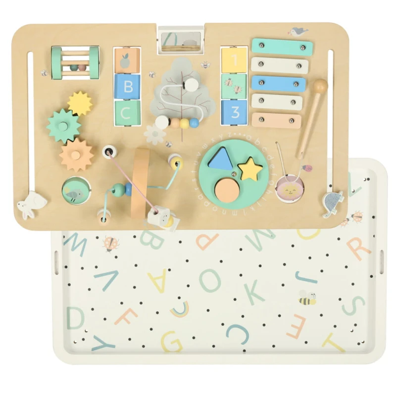 Tablica manipulacyjna Lulilo Ludo 2w1 stolik sensoryczny 47,5x29,5cm