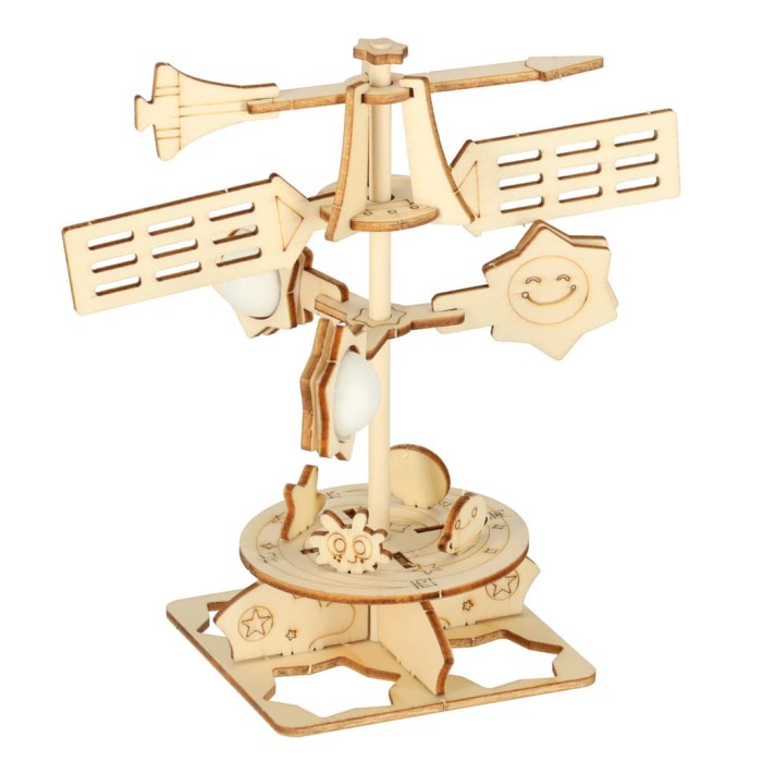 Zestaw naukowy model 3D drewniany wiatrowskaz КІК СП. Z OO SP. К