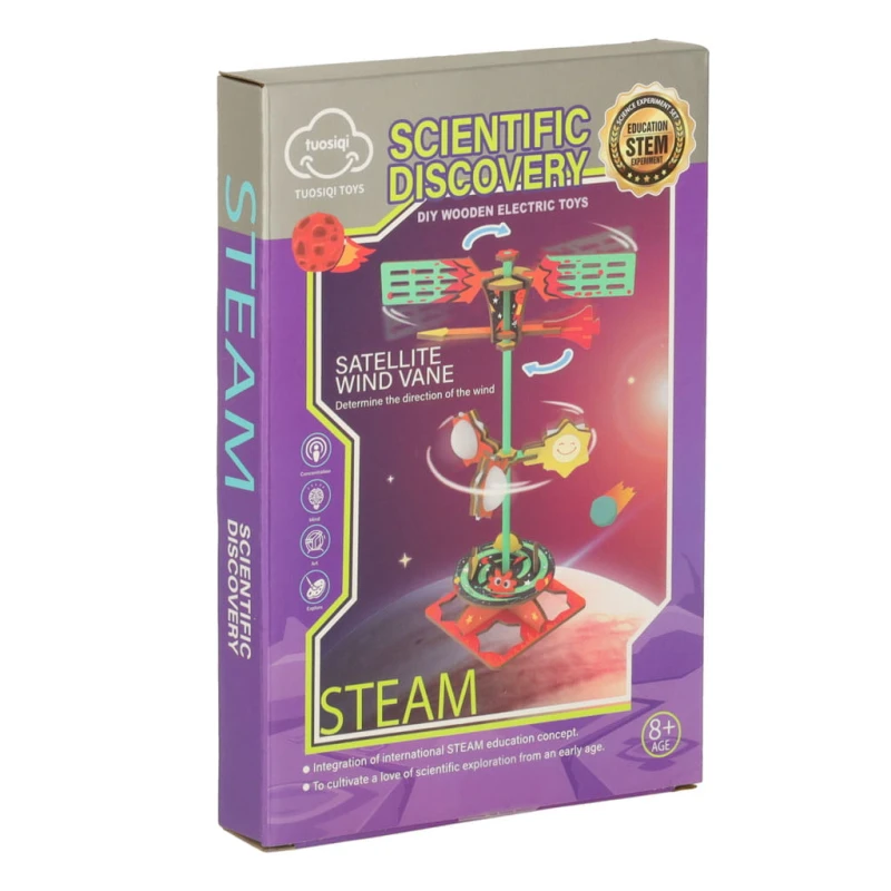 Zestaw naukowy model 3D drewniany wiatrowskaz КІК СП. Z OO SP. К