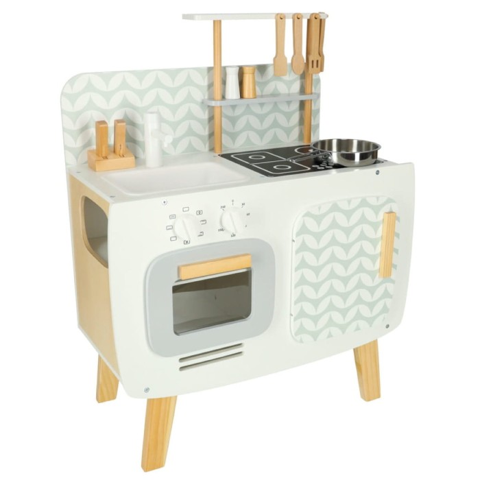 Kuchnia drewniana MDF Lulilo Retro 73cm z akcesoriami dla dzieci
