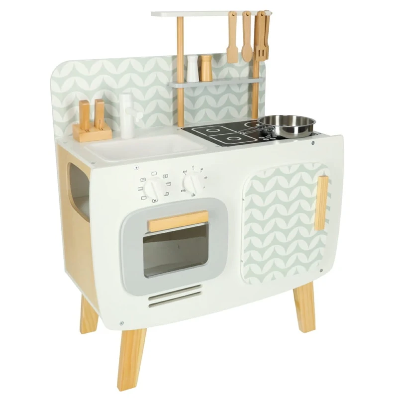 Kuchnia drewniana MDF Lulilo Retro 73cm z akcesoriami dla dzieci