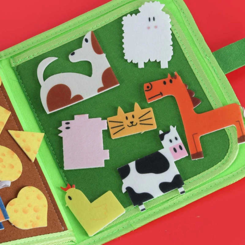 Książeczka sensoryczna manipulacyjna farma КІК – edukacja 3+