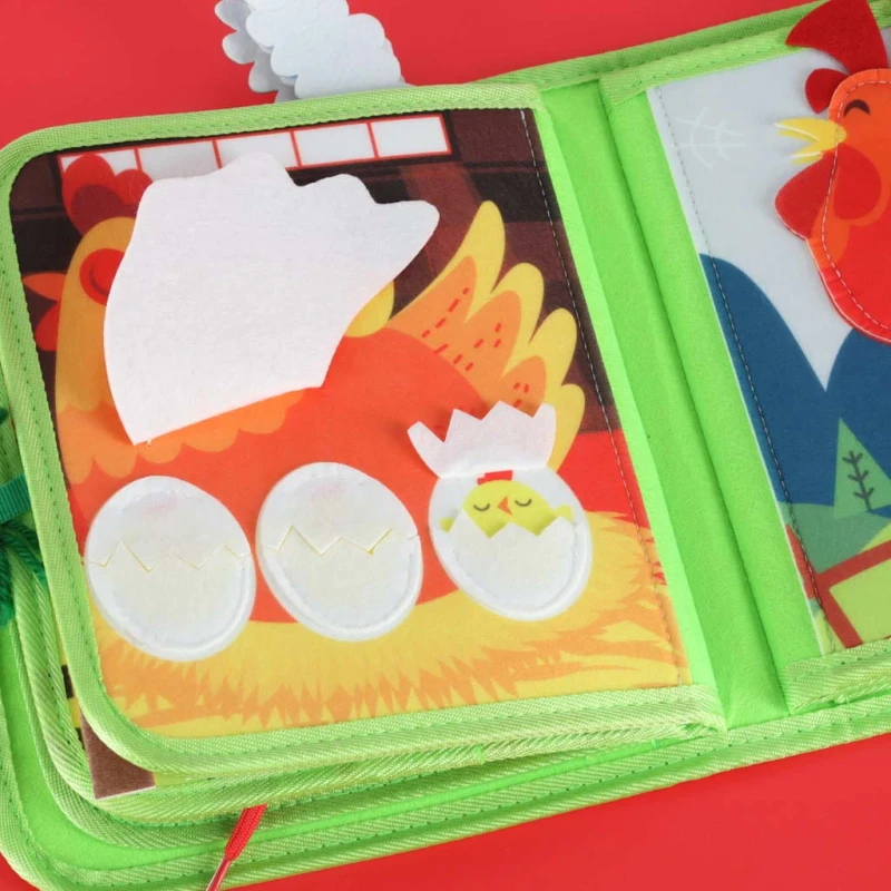 Książeczka sensoryczna manipulacyjna farma КІК – edukacja 3+