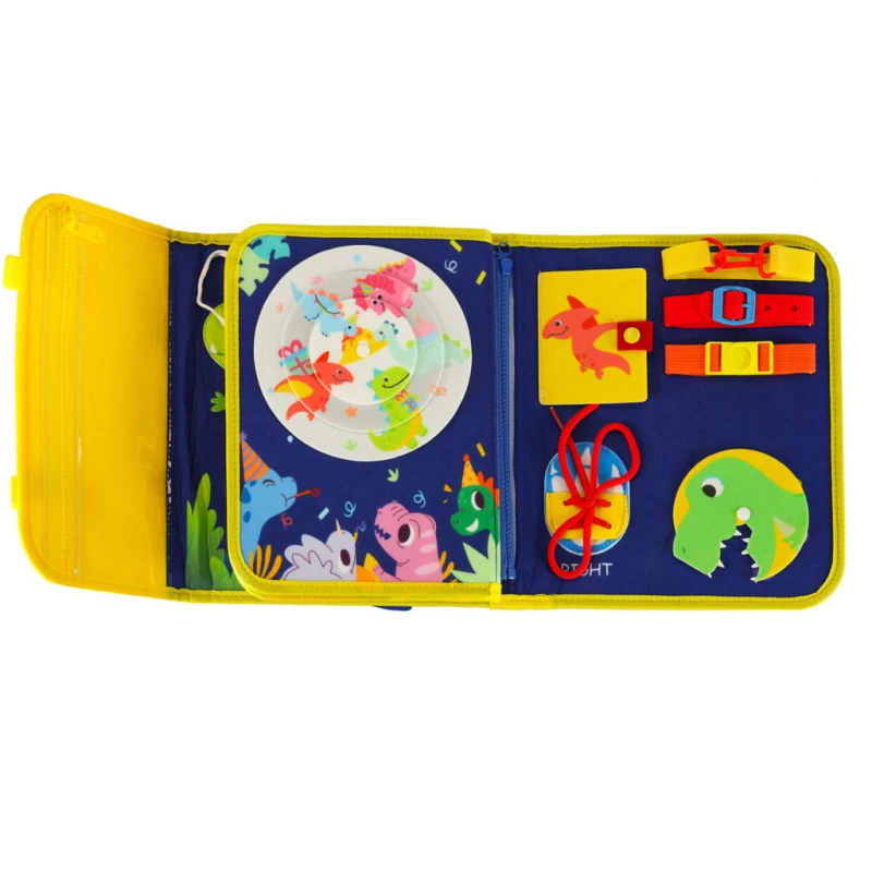Tablica manipulacyjna Montessori КІК sensoryczna plecak 28x25cm