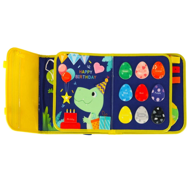 Tablica manipulacyjna Montessori КІК sensoryczna plecak 28x25cm