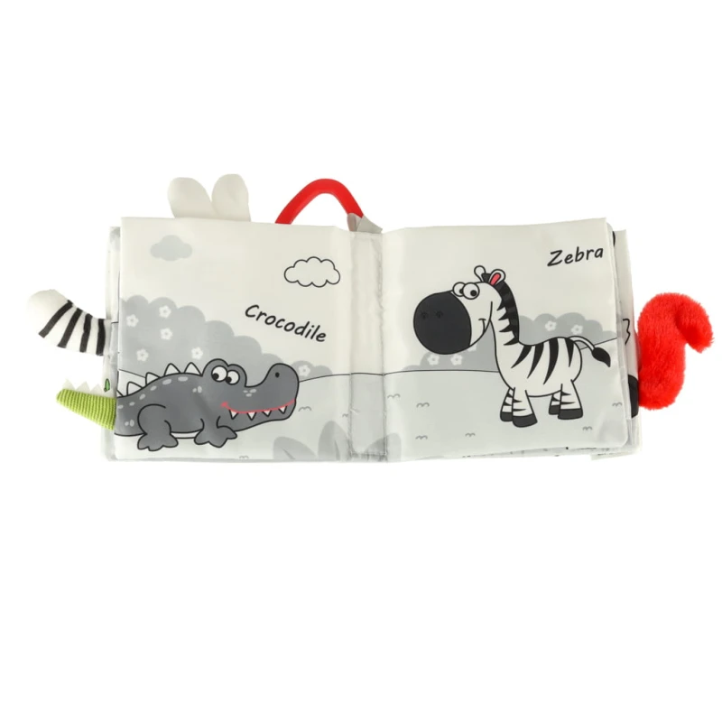 Książeczka sensoryczna miękka ogony zwierząt sowa КІК – 14 x 12,5 cm