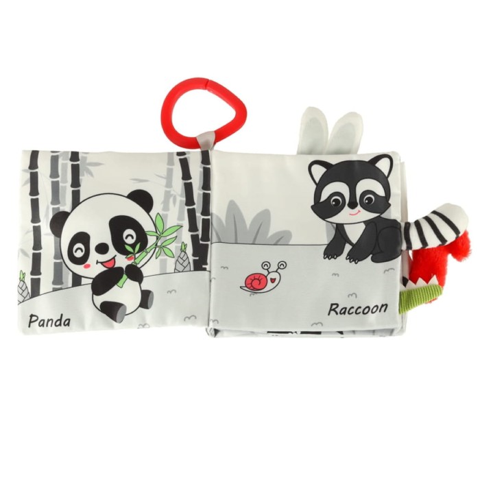Książeczka sensoryczna miękka ogony zwierząt sowa КІК – 14 x 12,5 cm