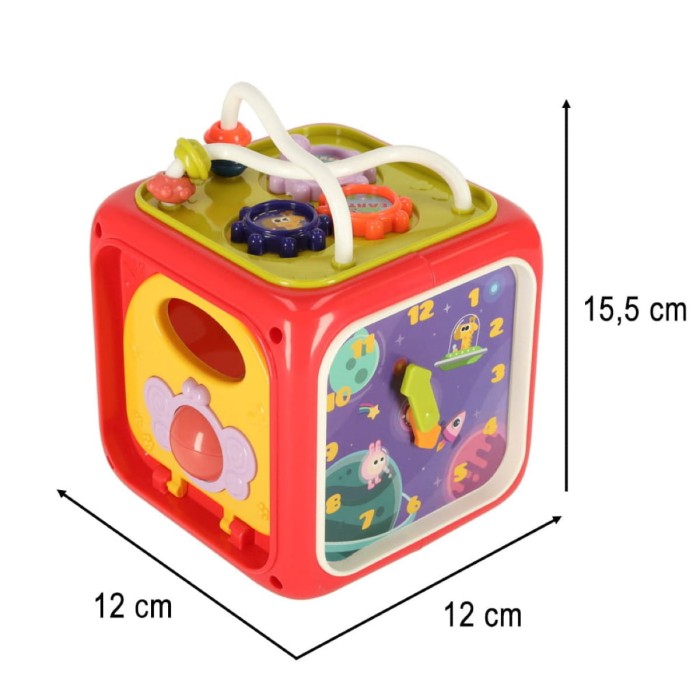 Sorter sensoryczny kostka Montessori 6w1 КІК – klocki edukacyjne