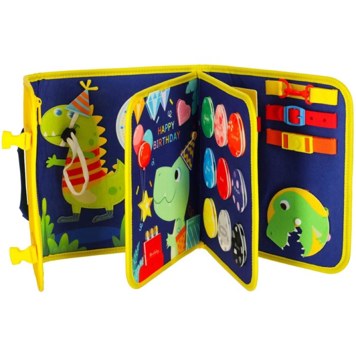 Tablica manipulacyjna Montessori КІК sensoryczna plecak 28x25cm
