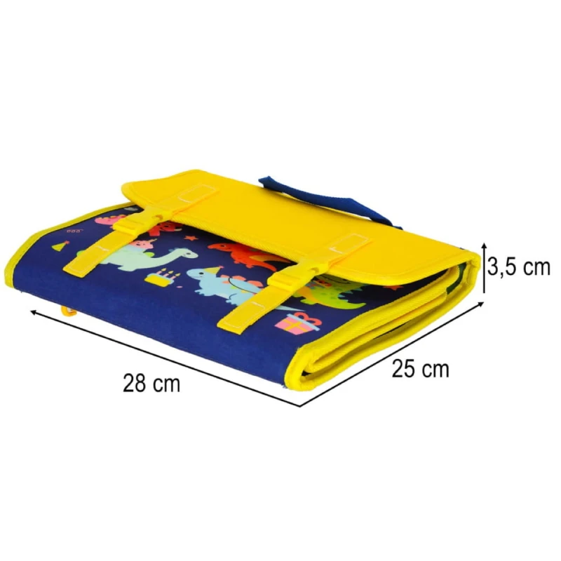 Tablica manipulacyjna Montessori КІК sensoryczna plecak 28x25cm