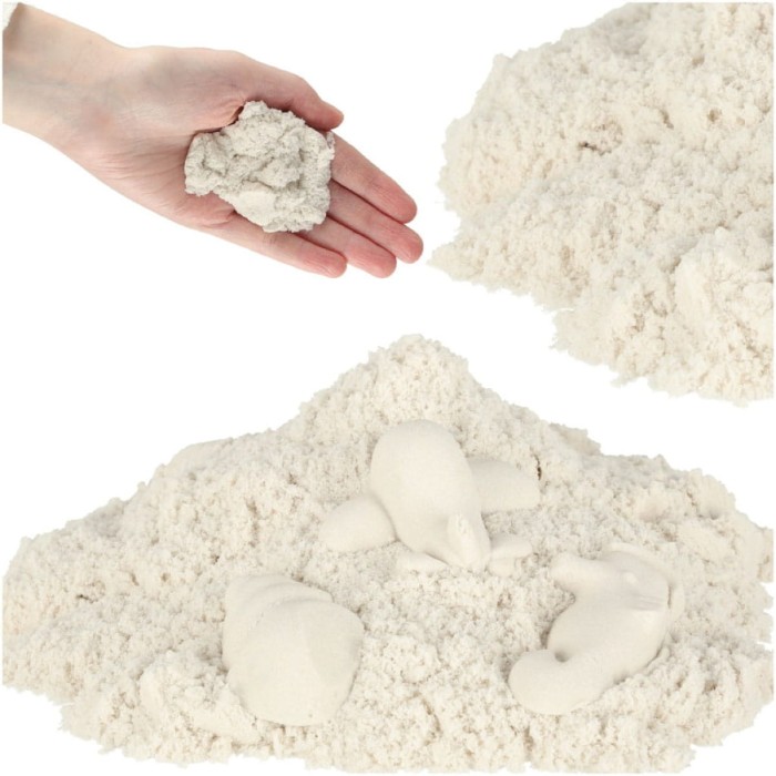 Piasek sensoryczny biały 1kg КІК СП. Z OO SP. К. – nie brudzi