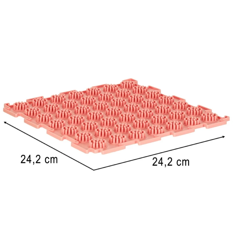 Mata sensoryczna puzzle montessori do masażu stóp 8 elementów kolorowe