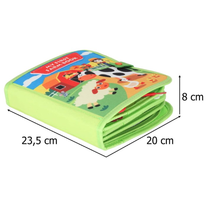 Książeczka sensoryczna manipulacyjna farma КІК – edukacja 3+